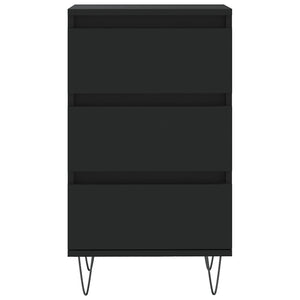 Credenza-Buffet-Armadio da cucina Nera 40x35x70 cm in Legno Multistrato
