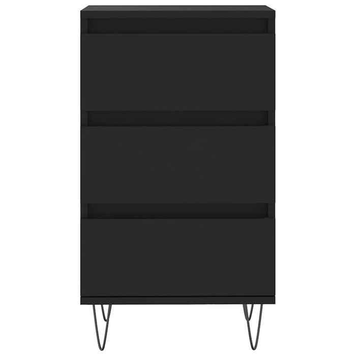 Credenza-Buffet-Armadio da cucina Nera 40x35x70 cm in Legno Multistrato