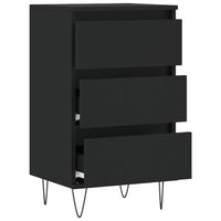 Credenza-Buffet-Armadio da cucina Nera 40x35x70 cm in Legno Multistrato