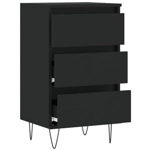 Credenza-Buffet-Armadio da cucina Nera 40x35x70 cm in Legno Multistrato