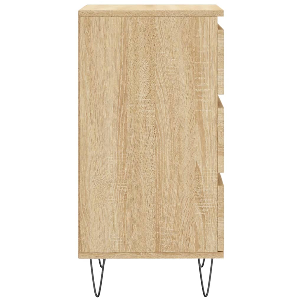 Credenza cassettiera mobile contenitore organizer cucina soggiorno salotto sonoma 40 x 35 x 70 cm legno ingegnerizzato marrone 02_0031563