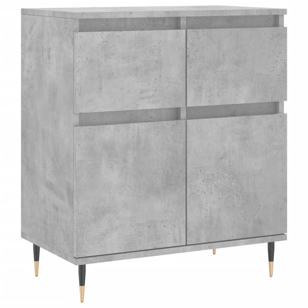 Credenza cassettiera mobile contenitore organizer cucina soggiorno salotto 60 x 35 x 70 cm legno ingegnerizzato grigio 02_0031988