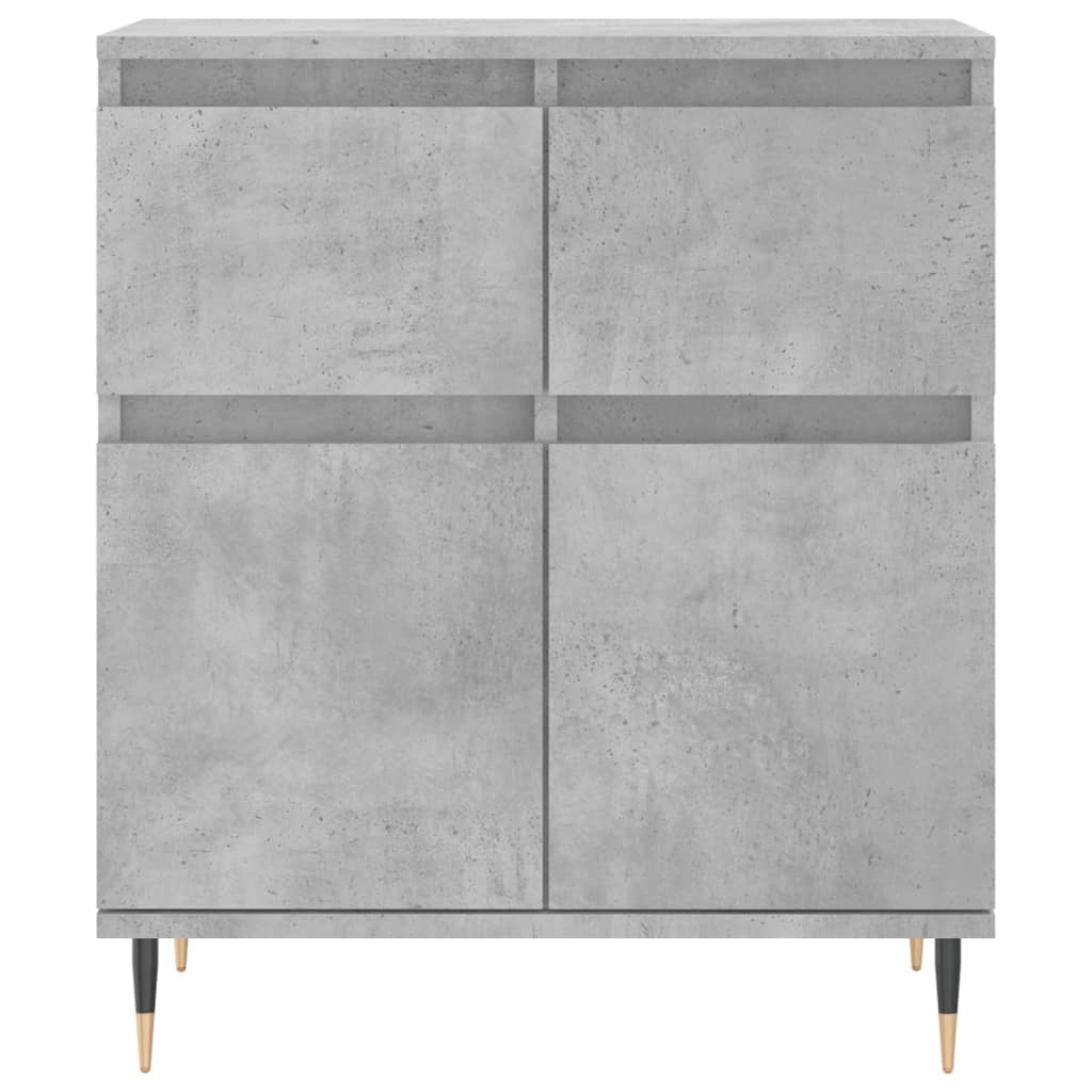 Credenza cassettiera mobile contenitore organizer cucina soggiorno salotto 60 x 35 x 70 cm legno ingegnerizzato grigio 02_0031988