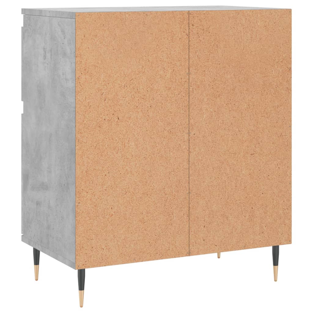 Credenza cassettiera mobile contenitore organizer cucina soggiorno salotto 60 x 35 x 70 cm legno ingegnerizzato grigio 02_0031988