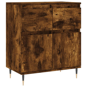Credenza Rovere Fumo 60x35x70 cm in Legno Multistrato 831113