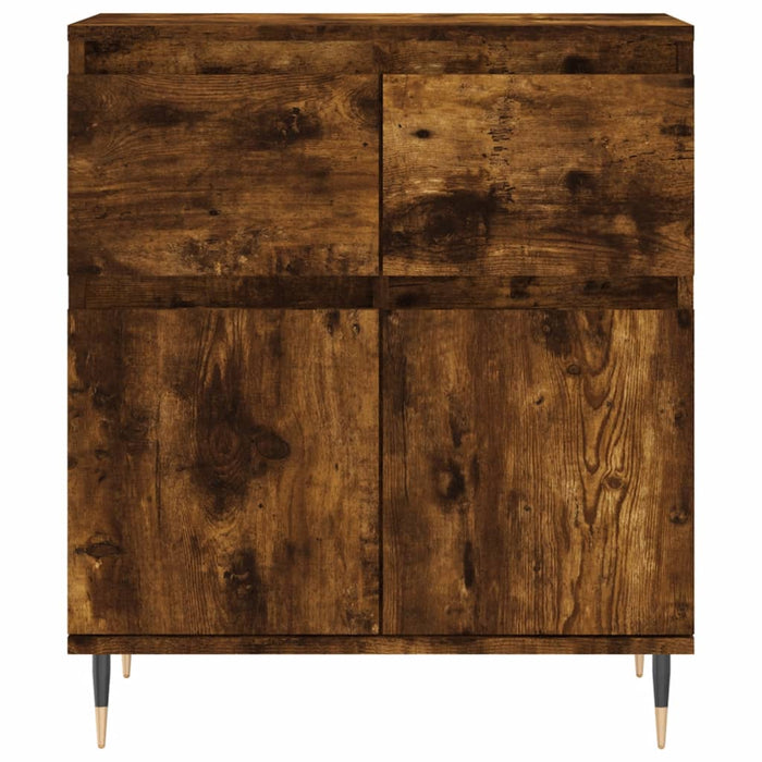 Credenza Rovere Fumo 60x35x70 cm in Legno Multistrato 831113