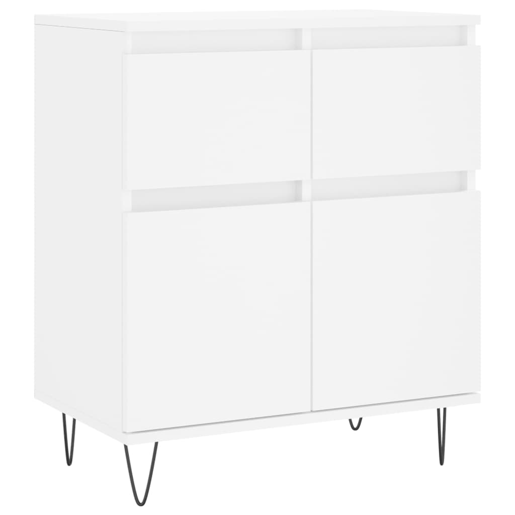 vidaXL Credenza Bianca 60x35x70 cm in Legno Multistrato