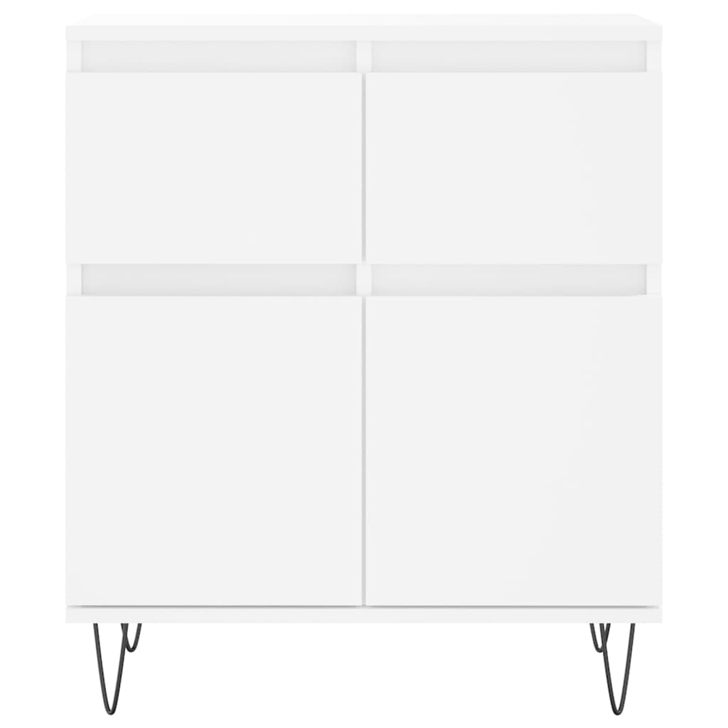 vidaXL Credenza Bianca 60x35x70 cm in Legno Multistrato