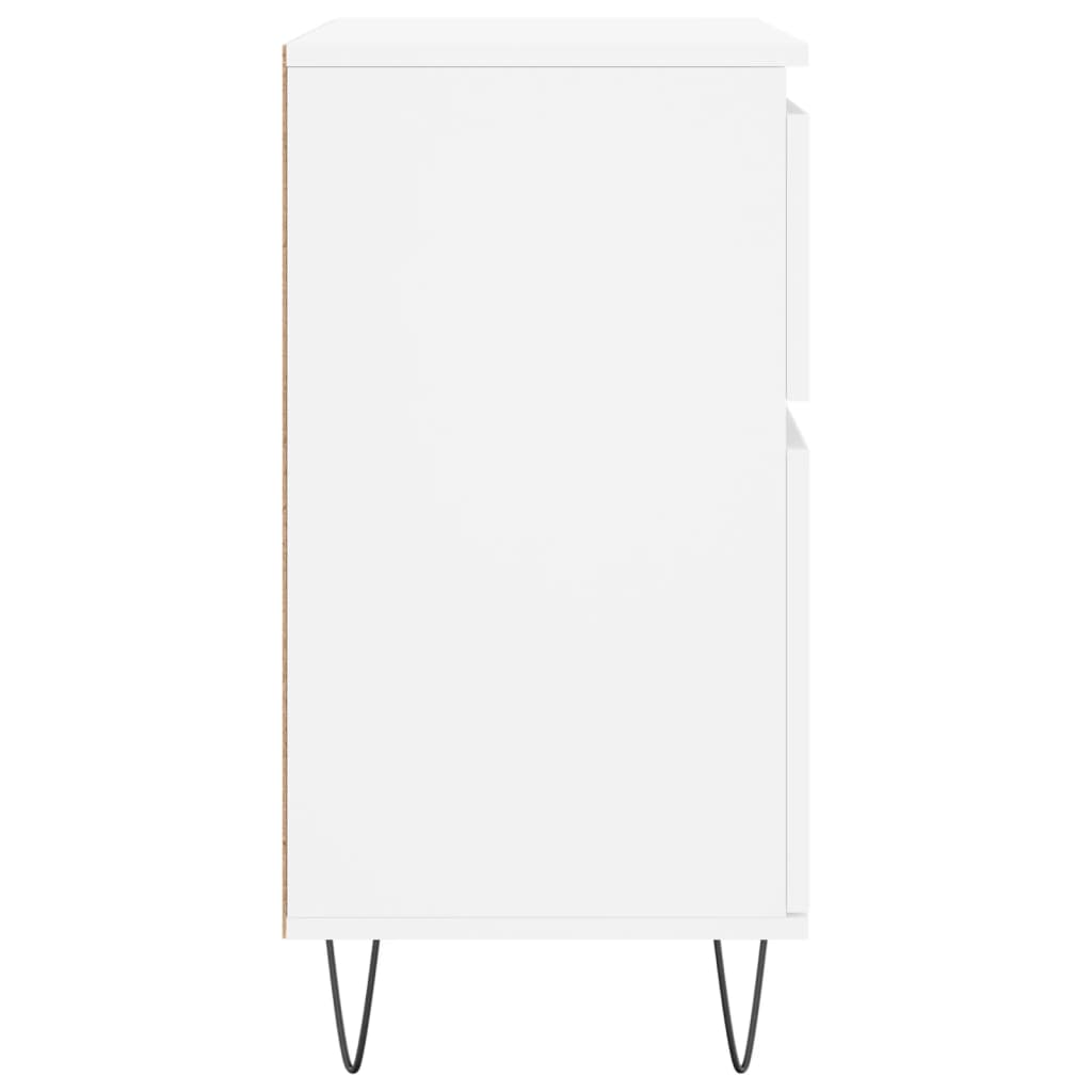 vidaXL Credenza Bianca 60x35x70 cm in Legno Multistrato