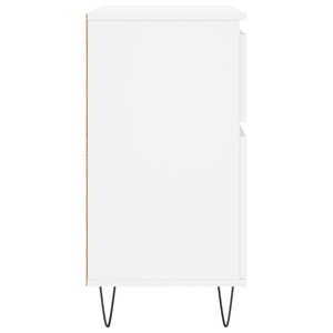 vidaXL Credenza Bianca 60x35x70 cm in Legno Multistrato