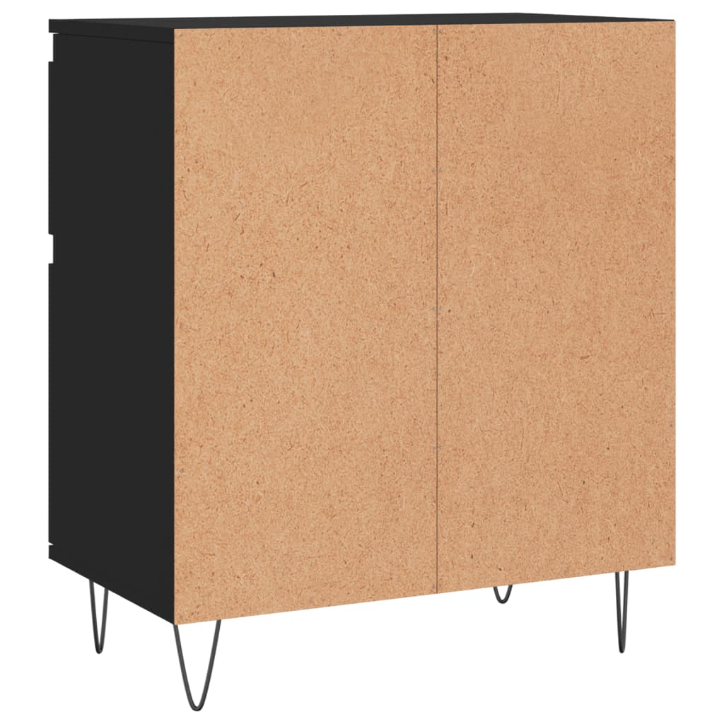 Credenza Nero 60x35x70 cm in Legno Multistrato 831117