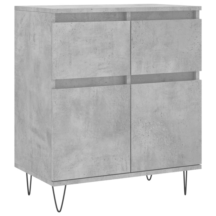 Credenza-Buffet-Armadio da cucina Grigio Cemento 60x35x70 cm in Legno Multistrato 951709