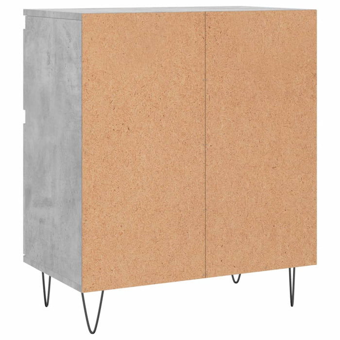 Credenza-Buffet-Armadio da cucina Grigio Cemento 60x35x70 cm in Legno Multistrato 951709