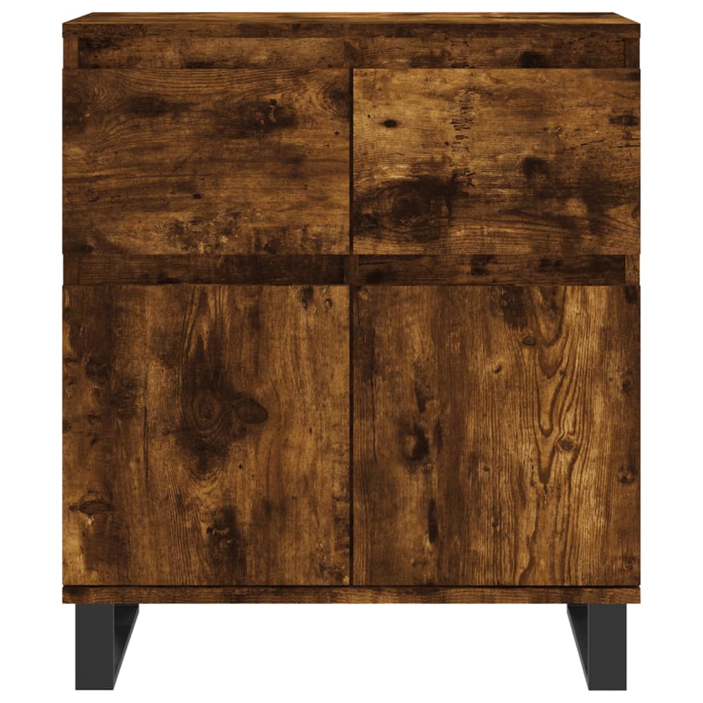 vidaXL Credenza Rovere Fumo 60x35x70 cm in Legno Multistrato