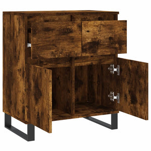 vidaXL Credenza Rovere Fumo 60x35x70 cm in Legno Multistrato