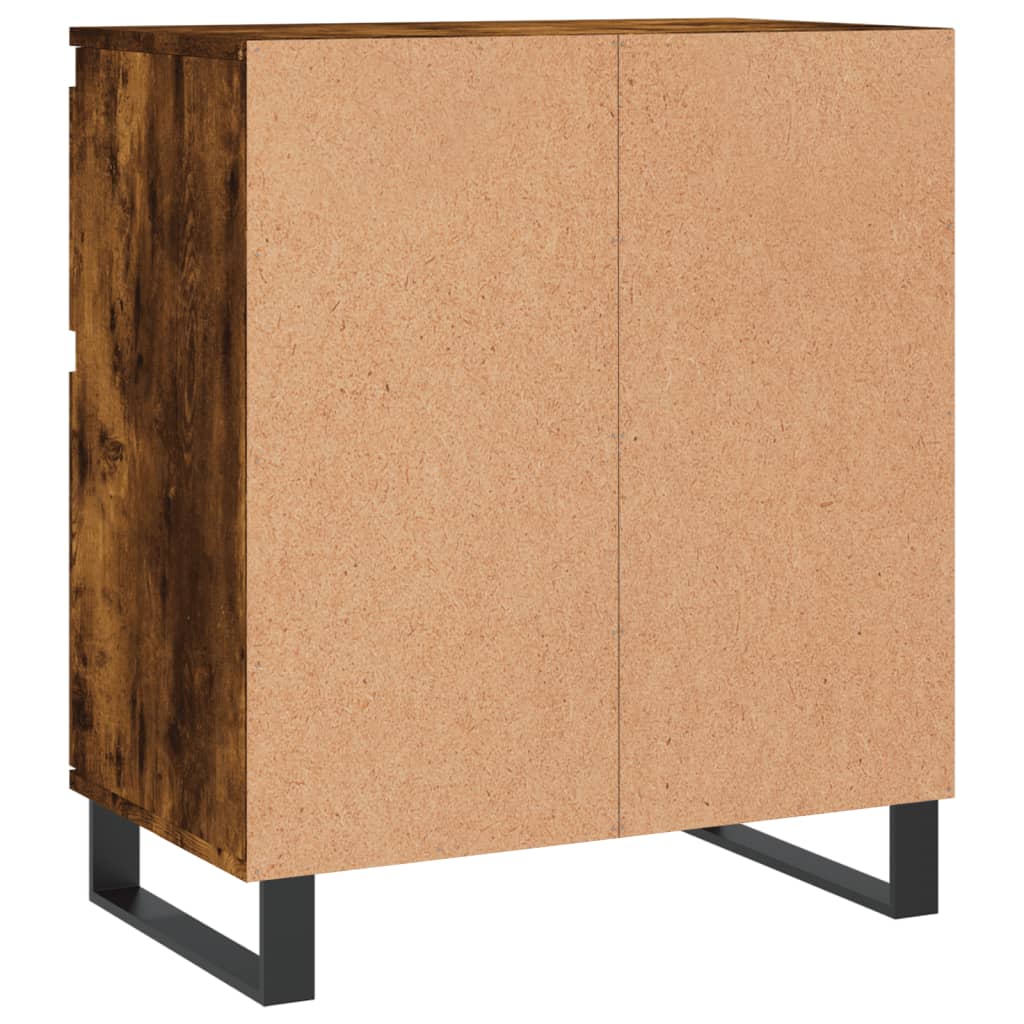 Credenza Rovere Fumo 60x35x70 cm in Legno Multistrato 831129