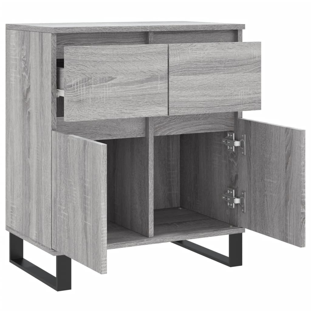 vidaXL Credenza Grigio Sonoma 60x35x70 cm in Legno Multistrato
