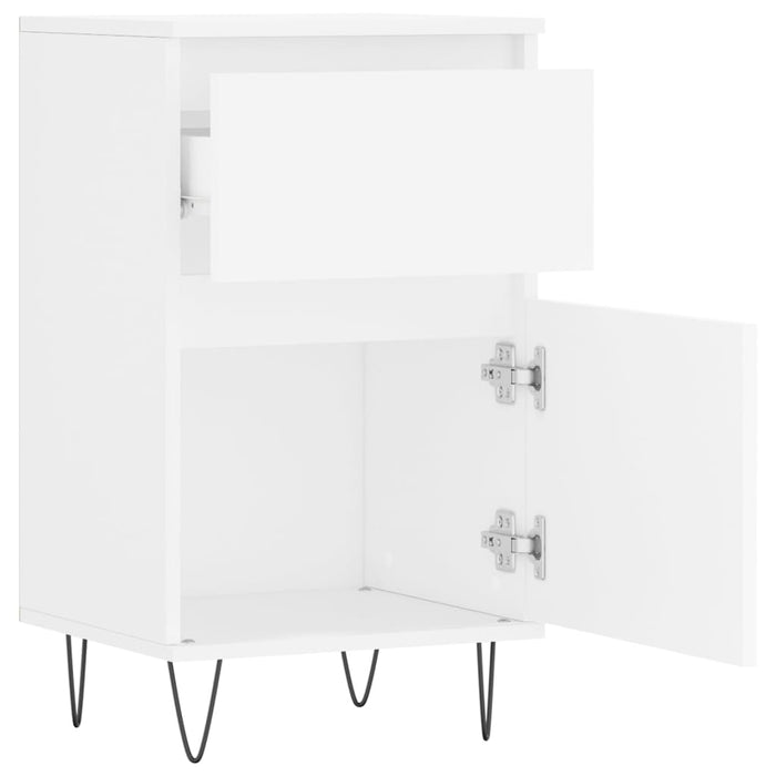 vidaXL Credenza Bianca 40x35x70 cm in Legno Multistrato