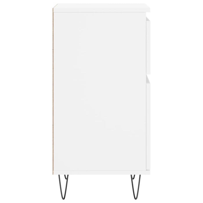 Credenze 2 pz Bianche 40x35x70 cm in Legno Multistrato 831149
