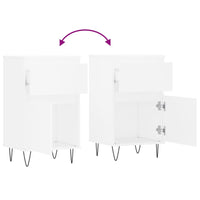 Credenze 2 pz Bianche 40x35x70 cm in Legno Multistrato 831149