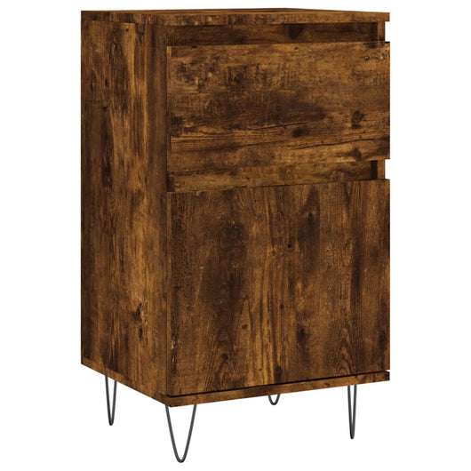 vidaXL Credenza Rovere Fumo 40x35x70 cm in Legno Multistrato