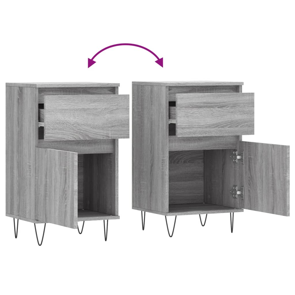 Credenza-Buffet-Armadio da cucina Grigio Sonoma 40x35x70 cm in Legno Multistrato 543353