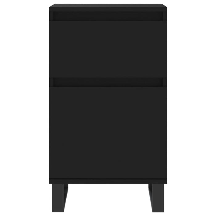 Credenza Nera 40x35x70 cm in Legno Multistrato 831166