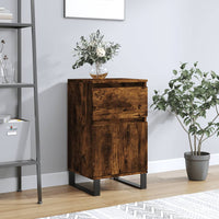 Credenza Rovere Fumo 40x35x70 cm in Legno Multistrato 831174