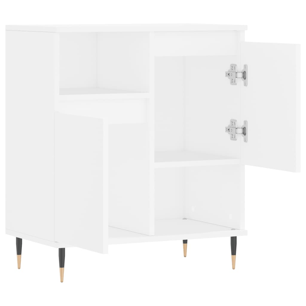 vidaXL Credenza Bianca 60x35x70 cm in Legno Multistrato
