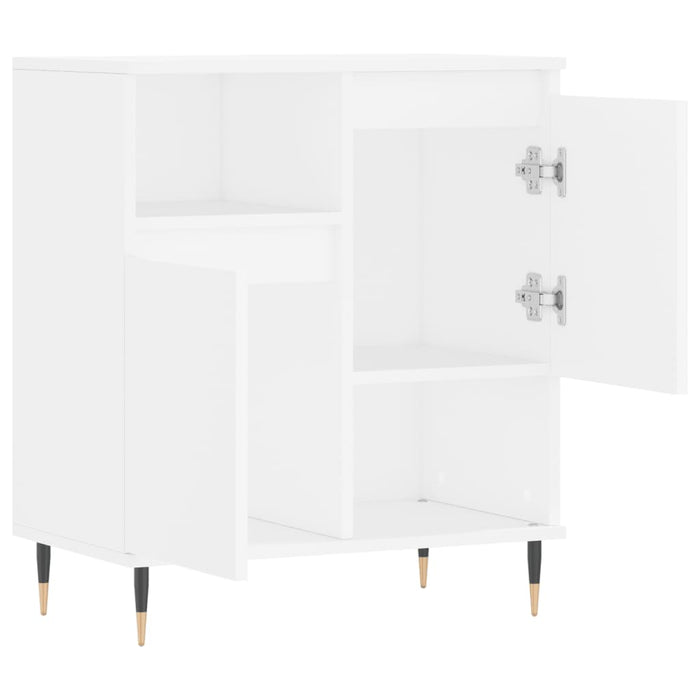 vidaXL Credenza Bianca 60x35x70 cm in Legno Multistrato