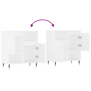 vidaXL Credenza Bianca 60x35x70 cm in Legno Multistrato