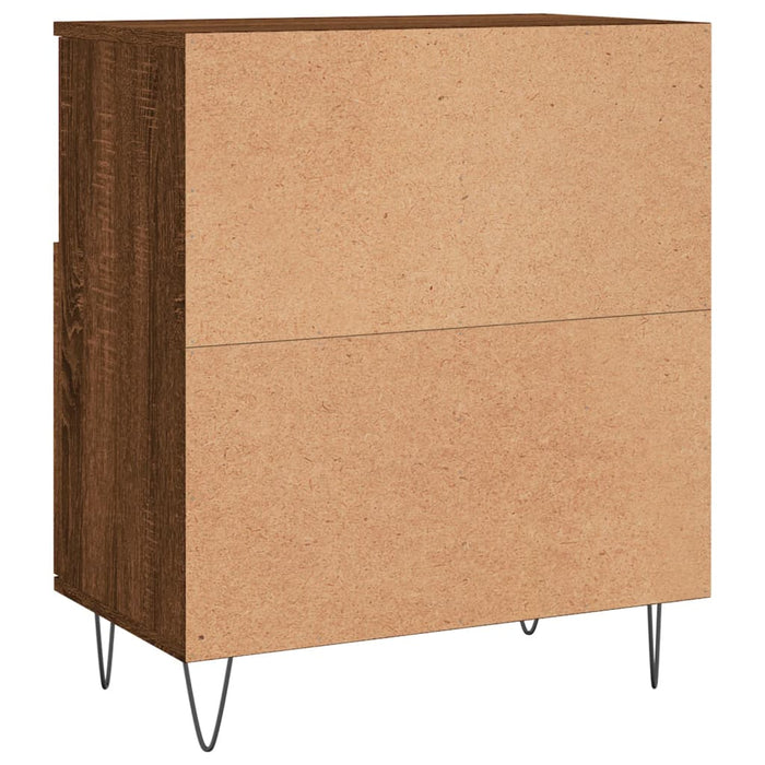 Credenza Rovere Marrone 60x35x70 cm in Legno Multistrato 831195