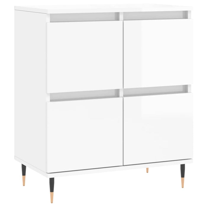 Credenza Bianco Lucido 60x35x70 cm in Legno Multistratocod mxl 128128