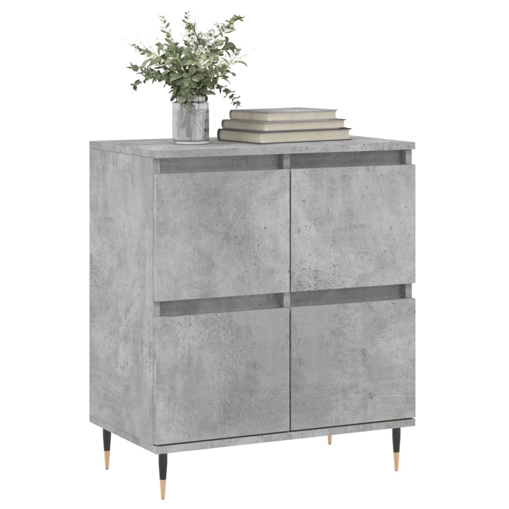 Credenza Grigio Cemento 60x35x70 cm in Legno Multistrato 831208