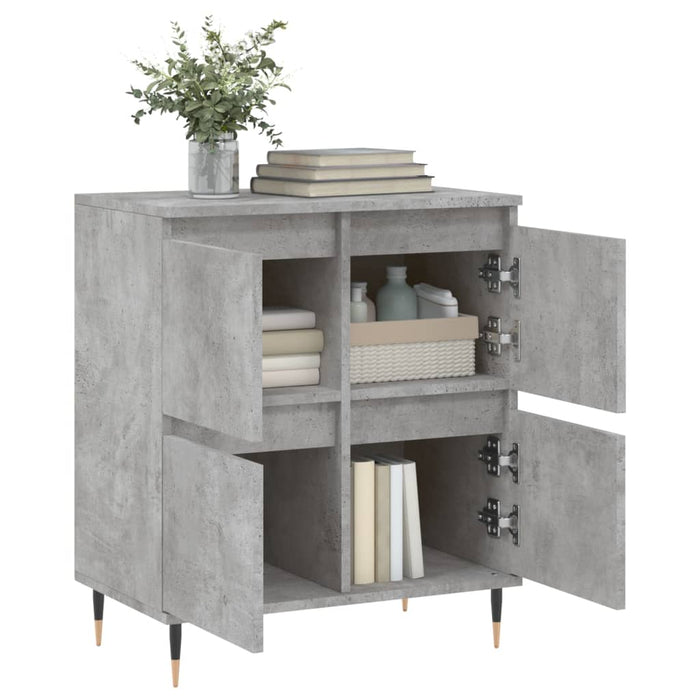 Credenza Grigio Cemento 60x35x70 cm in Legno Multistrato 831208