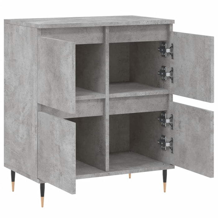 Credenza Grigio Cemento 60x35x70 cm in Legno Multistrato 831208