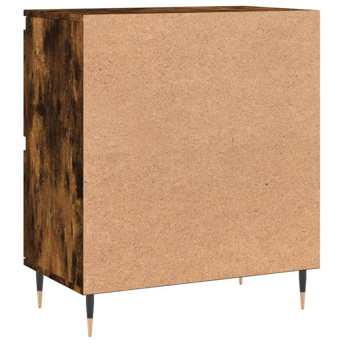 Credenza Rovere Fumo 60x35x70 cm in Legno Multistrato 831209