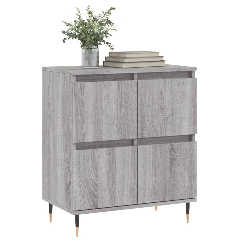 Credenza-Buffet-Armadio da cucina Grigio Sonoma 60x35x70 cm in Legno Multistrato 648268