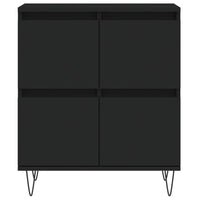 Credenza Nero 60x35x70 cm in Legno Multistrato 831213