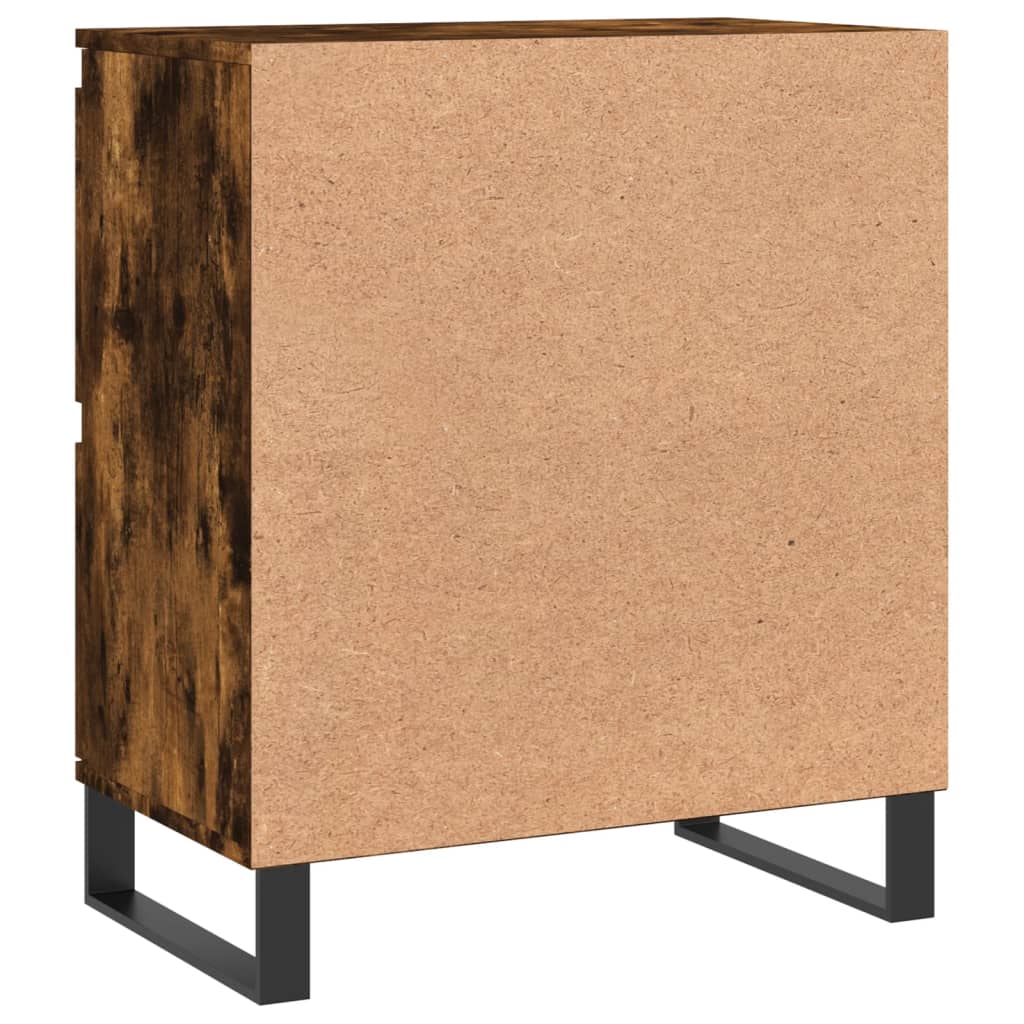 Credenza Rovere Fumo 60x35x70 cm in Legno Multistrato 831225