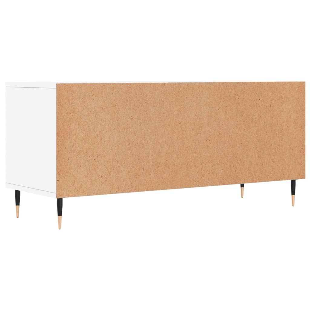 Mobile Porta TV-Mobile per TV-Credenza TV Bianco 100x34,5x44,5 cm in Legno Multistrato 724163