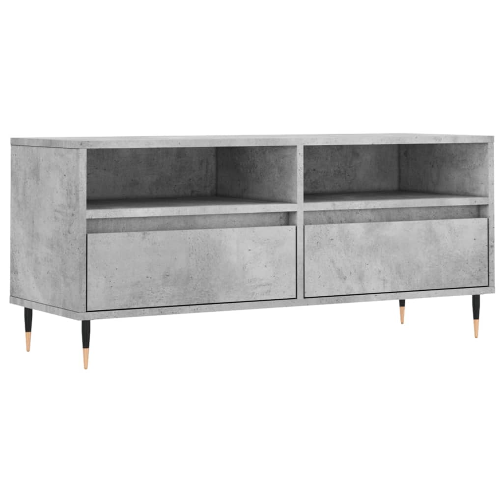 Mobile per TV Grigio Cemento 100x34,5x44,5 cm Legno Multistrato 831232