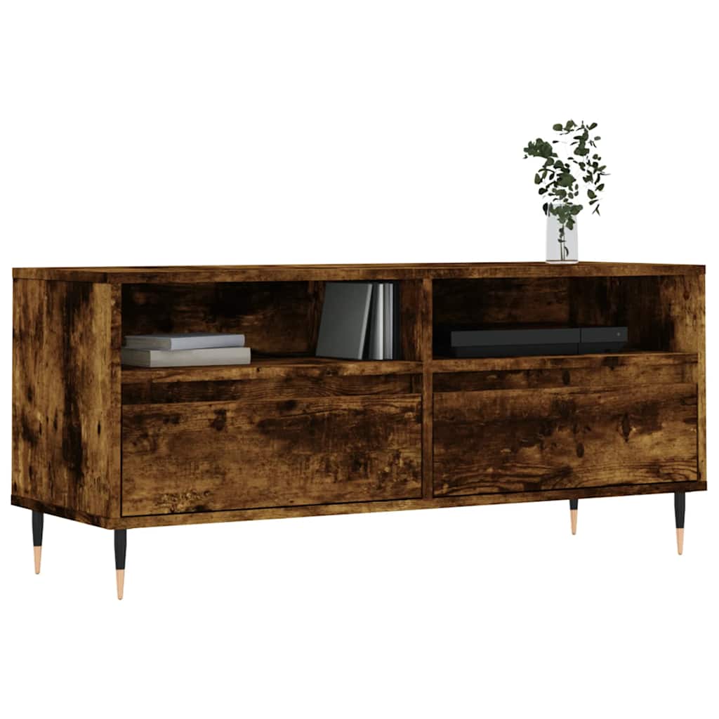 Mobile TV-Credenza per TV-Console TV Rovere Fumo 100x34,5x44,5 cm in Legno Multistrato 688294