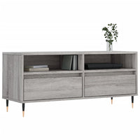 Mobile Porta TV Grigio Sonoma 100x34,5x44,5cm Legno Multistrato 831234