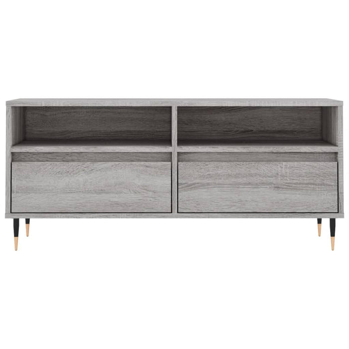 Mobile Porta TV Grigio Sonoma 100x34,5x44,5cm Legno Multistrato 831234