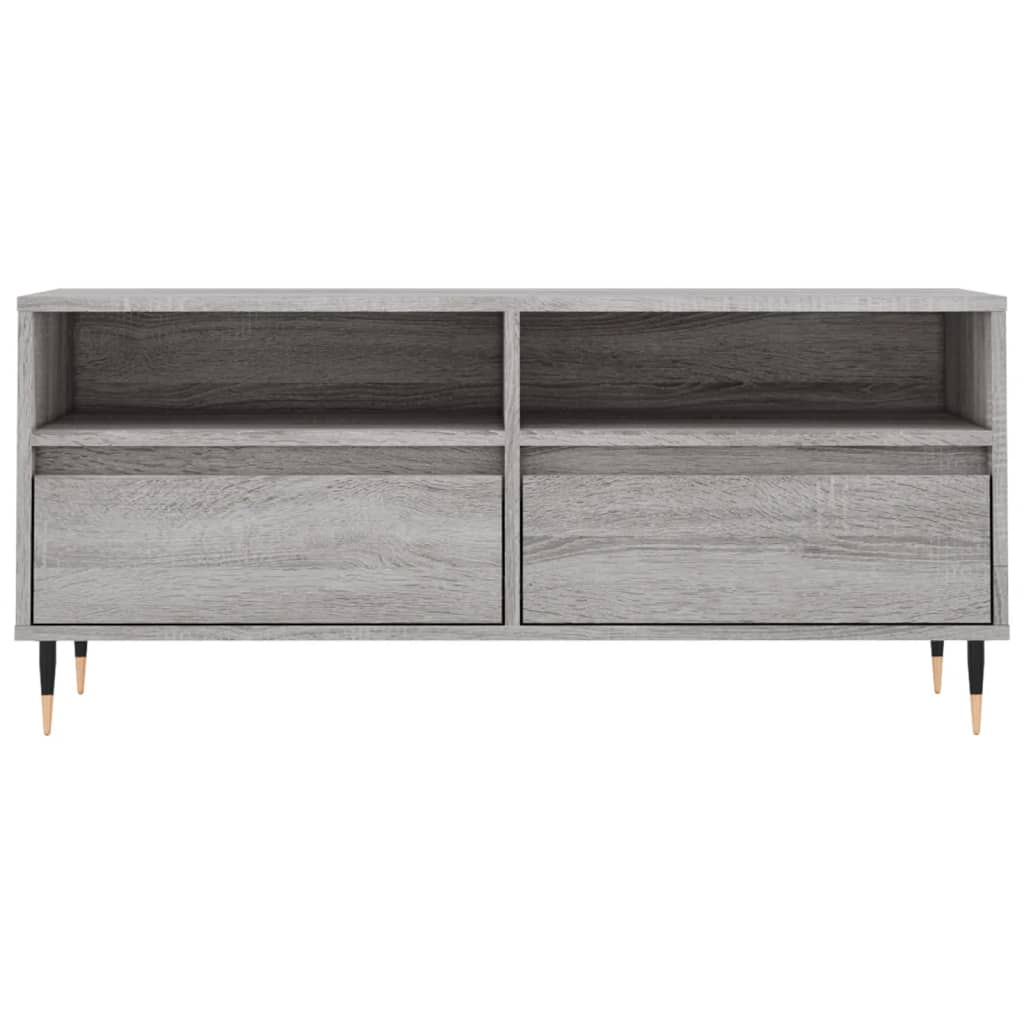 Mobile Porta TV Grigio Sonoma 100x34,5x44,5cm Legno Multistrato 831234