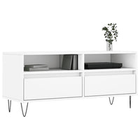 Mobile Porta TV Bianco 100x34,5x44,5 cm in Legno Multistratocod mxl 103467