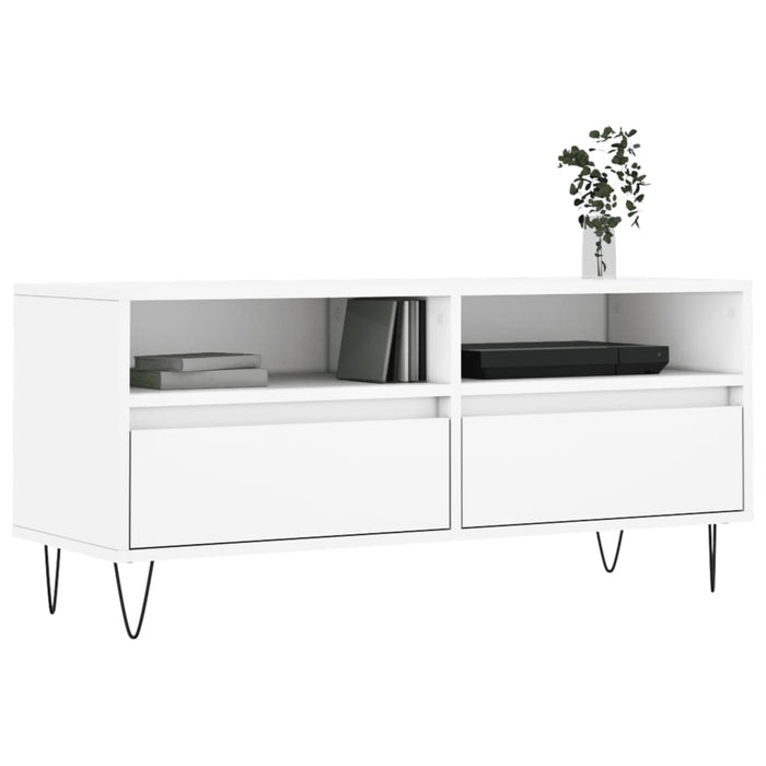 Mobile Porta TV Bianco 100x34,5x44,5 cm in Legno Multistratocod mxl 103467