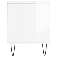 Mobile Porta TV Bianco Lucido 100x34,5x44,5cm Legno Multistrato 831238