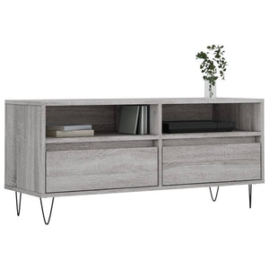 Mobile Porta TV Grigio Sonoma 100x34,5x44,5cm Legno Multistratocod mxl 80985